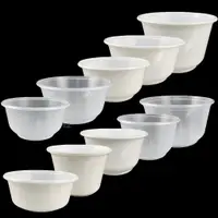 在飛比找蝦皮購物優惠-塑膠碗 PP碗 50只 射出碗 凍圓碗 湯碗 【吉立食品】