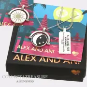 Authentic Alex and Ani Sun and Moon 32" Expandable Shiny Silver NECKLACE