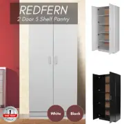 Priceworth Redfern 2 Door 5 Shelf Pantry