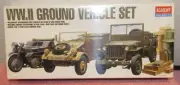 WWII Ground Vehicle Set 1:72 Scale Military Model Kit - Academy #1310