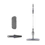 Magic Spray Mop with 360° Swivel Handle & Reusable Microfiber Pads