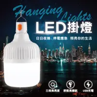 在飛比找PChome24h購物優惠-【智能生活】2入照明戶外LED充電燈泡夜市地攤燈停電應急燈