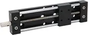 ViaGasaFamido Gliding Platform X Swallowtail Management Linear Manual Fine-Tuning Table Made of Aluminum Alloy with Rotating Gear Handle Sp40a-DB95, Slider Control