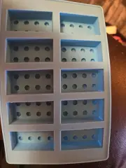 Lucentee Lego Blue Block Silicone Ice Cube Trays Candy Chocolate Molds