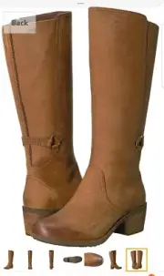 Teva Women's W Foxy Tall Leather Boot,Cognac 6.5W US