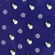 Christmas Snowmen Men's Pocket Square Holiday Handkerchief Snowman Blue Hanky