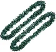 GLEAVI 2Pcs Pine Garland Christmas Decoration String Garland for Home Wall and Wreath Making for Xmas Parties Indoor and Outdoor Decor