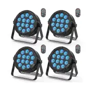 RGBW 4-in-1 LED Par Lights, 80W Stage Lights with 0-100% Dimmer Professional ...