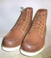 CAMDEN Rock Size 11.5 Work Boots TAN Brown Riggins Lace Up Faux Leather. Sz up