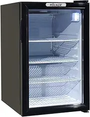 Kolner 70L Mini Bar Fridge Glass Door Beverage Cooler Wine Drinks Refrigerator