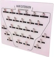 Hair Extensions Holder - Acrylic Hair Separator | Hair Extension Holder Board For Hairpieces | Wig Sectioning Display Grafting Plate | Hair Hanger With Clip For Hairpieces, Home, And Salons Shop