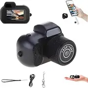 Zoomu Mini Camera Keychain, 2025 New 1080 P Small Body Camera, Mini Keychain Cameras with Screen, USB Charging, with 8 Filters and Led Flash Light and Hd Screen (NO SD Card)