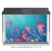 Fantasy Water Bubbles Polyester Fish Tank Glass Backdrop Aquarium Background