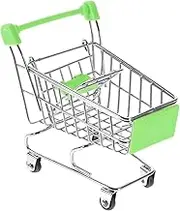 Kisangel Mini Shopping Cart Supermarket Trolley Decorative Handcart for Home Office Storage for Festivals Realistic Craftsmanship