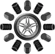 12Pcs Car Tire Valve Stem Caps, Tire Air Cap for Car, Universal Stem Covers, Plastic Liner Corrosion Resistant Car Wheel Tires Pressure Cap for Cars Motorcycles Suvs Trucks