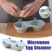 Microwave Egg Cooker Steamer Kitchen Tool Omelette Maker with Lid Plastic Mold
