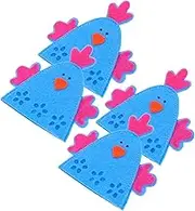 iplusmile 4pcs Easter Egg Holder Chick Egg Pouches and Home Decorations and Safe for Festive Celebrations