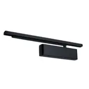 Zanda 75mm Matt Black Slimline Closer Cover and Slide Armset Door Closer