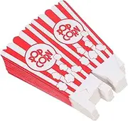 NOLITOY Popcorn Boxes 24pcs Paper Movie Theater Snack Buckets Striped Wavy Edge Event Favor Containers