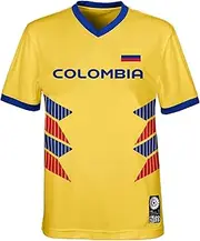 [FIFA] Unisex Official 2023 Women's Football World Cup Kids Team Shirt, Colombia T-Shirt (Pack of 1)