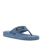 Coperni Logo Patch Denim Thong Sandals 36,37,40,41 Blue