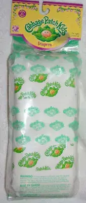 sealed NEW OLD BAG Vintage Cabbage Patch Kids Doll Diapers 2006 1980’s