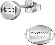 [Hello Halo] Stainless Steel Rugby Ball Ear Studs