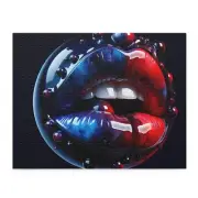 Puzzle (120, 252, 500-Piece) Sensual Lips Glossy Dominatrix Art