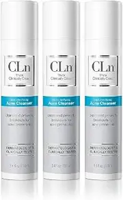 CLn Acne Cleanser 3 Pack - The Only Facial Cleanser with 0.5% Salicylic Acid Preserved with Sodium Hypochlorite for Clarifying Skin from Blackheads & Breakouts, Oil-Free & Fragrance-Free, 3.4 fl. oz.
