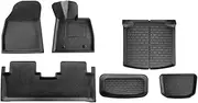 Car Floor Mats Trunk Mats Cargo Liners for BYD Seal, 3D Car Mats All Weather, Durable XPE Floor Mats (AU RHD) (Floor Mats+Front Rear Trunk Mats 6pcs)
