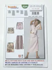 Burda Sewing Pattern 8344 Misses Skirt Size 10-24 Uncut