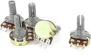 NEW LON0167 5 Pcs B1K Type B 1K Ohm 3 Terminal Single Linear Rotary Taper Potentiometer(5 Stck B1K Typ B 1K Ohm 3 Terminal Einzelne Linear Drehkegel Potentiometer