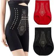 [AOYONGOIT] Fiber Restoration Shaper, Graphene Honeycomb Vaginal Tightening and Body Shaping Briefs/1(Black+red)