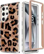 [MERRO] for Samsung Galaxy S24 Ultra Case,Ultimate Durable Cover with Fashionable Designs for Women and Girls,Stylish Protective Phone Case 6.2" Beautiful Cheetah