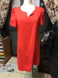 在飛比找Yahoo!奇摩拍賣優惠-米蘭紅色洋裝 size M 肩32cm腰90cm長81cm有