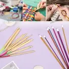 23Pcs Tunisian Crochet Hooks Kit 2 to 8mm Colorful Aluminum Afghan Crochet veQUA