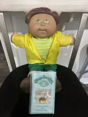 Cabbage Patch Toddler Boy 2 teeth Smiling Brown/purple Hair 2005 NWOB born 2/26