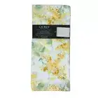 RALPH LAUREN SET OF 2 KITCHEN TOWELS YELLOW GREEN FLOWERS 100% COTTON
