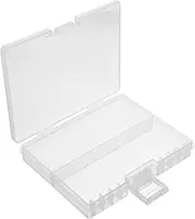 TEHAUX Battery Storage Case Durable Organizer for Batteries Transparent Holder Box for Secure Storage for Home and Travel Use