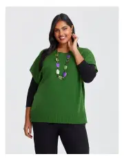 [Taking Shape] Soft Touch Casual Vest in Greenery