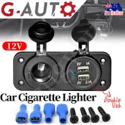 12V Boat Car Cigarette Lighter Socket 2.1A Dual USB Charger Power Outlet New AU