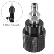 Paintball PCP CO2 Tank Regulator Refill Outlet Adapter Quick Connector 0-300PSI