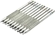 [Oshhni] 10x Pin Punches Watch Movement Tool Clock Watch Repair 0.6mm, 0.8mm, 1.0mm, 1.2mm, 1.4mm, 1.6mm, 1.8mm, 2.0mm, 2.5mm, 2.8mm