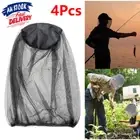 4x Mosquito Fly Head Net Insect Hat Bee Bug Protector Outdoor Farm Fruit Fishing
