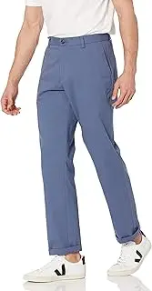 [Amazon Essentials] Men's Classic-Fit Wrinkle-Resistant Flat-Front Chino Pant (Available in Big & Tall), Indigo, 42W x 29L