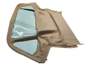 Fits MG-B 1971-80 Soft Top W/D.O.T approved window Haartz SADDLE Vinyl