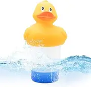 Pool Chlorine Floater - Adjustable Chlorine Tab Floater,Large Capacity Holder, Duck Shape Tablet Container for Hot Tubs and Spas