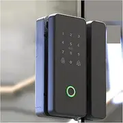 Smart Lock, Tuya Glass Fingerprint Door Lock Smart Biometric Electronic Door Lock Digital Lock Drill Free for Office for Home Office Bedroom(Tuya,4) Learned extensively Aqiong