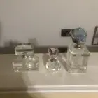 Bundle Of Beautiful Perfume Bottles 3 Gorgeous Set All Glass