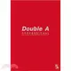 【Double A】A5/25K膠裝筆記本-辦公室系列 酒紅(橫線)